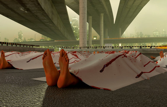 Scena del crimine, cadavere , morto, omicidio, killer