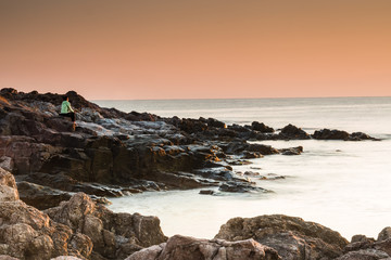 Рассвет на море