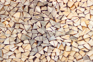 Gehaktes Brennholz