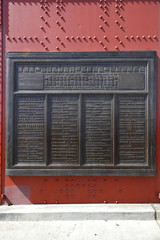 Golden Gate Bridge information plaque