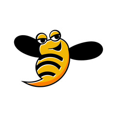 Relax and Enjoy Bee Cartoon with Smile