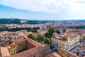 Obraz premium Aerial view of Verona, Italy