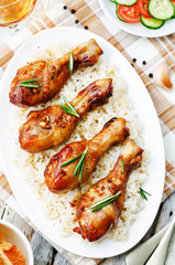 roasted honey soy garlic ginger chicken