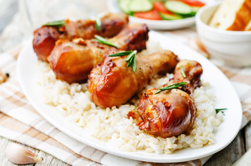 roasted honey soy garlic ginger chicken