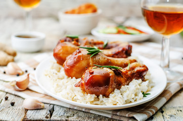 roasted honey soy garlic ginger chicken