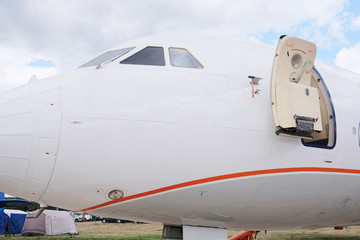 The image of a passenger plane