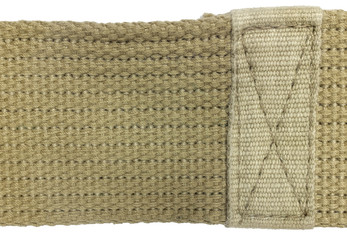 Fabric texture and Stitch line on isolated background.