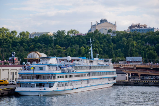 Pleasure boat in Odessa sea port