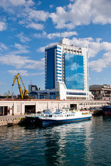 Seaport and Hotel in Odessa, Ukraine