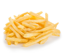 French fries isolated.