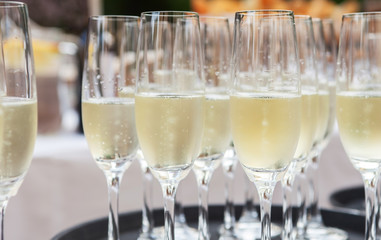 champagne glasses