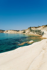 Scala dei Turchi is a fascinating limestone rock steep on a wond