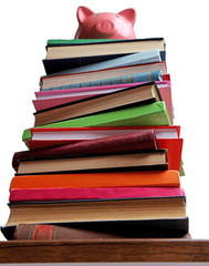 Concept accumulation of knowledge isolated on white