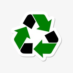 Obraz premium Recycle sign sticker