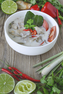 Tom Kha Kai, Thai Chicken Soup in Coconut Milk, Thai Food, Thai Cuisine, Thai Herbs