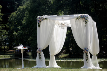 Wedding white pavilion