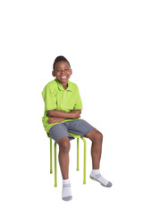 Portrait of a school aged boy