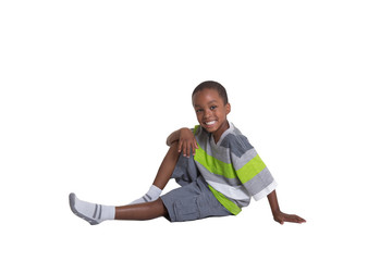 Portrait of a school aged boy