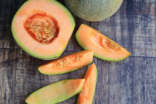 fresh orange melon