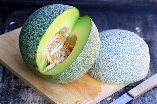 fresh green melon
