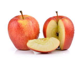 apples on white background