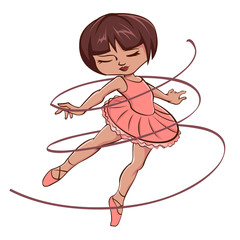 Cute Pink ballerina girl  © oldstores