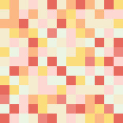 Pixel background in 8-bit style, digital seamless pattern, vecto