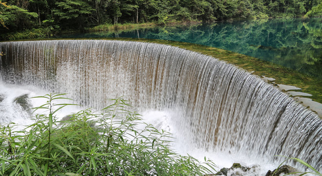 the landscape in libo zhangjiang scenic spots,guinzhou,china