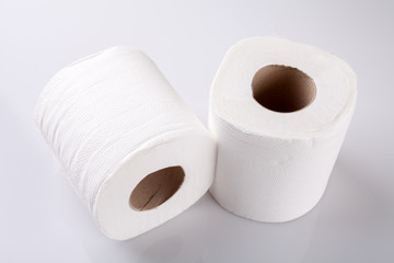 Rolls of toilet paper