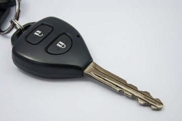 Car key isolated on white background