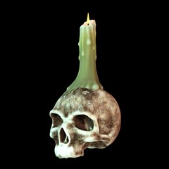 Naklejka premium 頭蓋骨