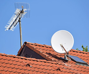 Antennas on the roof