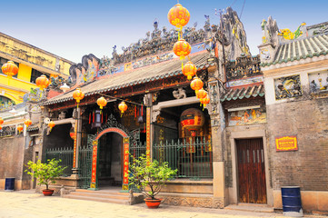 Thien Hau pagoda in District 5, Saigon (Ho Chi Minh city), Vietnam