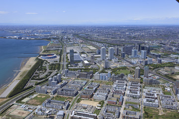 Fototapeta premium 郊外の住宅地／空撮