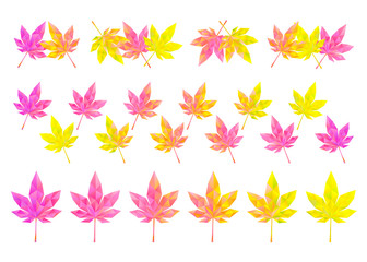 ポリゴン素材　もみじ1