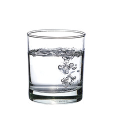 Glass of water isolated on white background