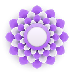 Greeting card or background with flower