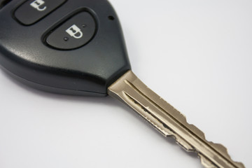 Car key isolated on white background