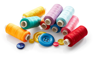 Sewing buttons and thread