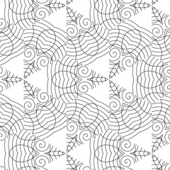 Primitive simple  grey retro seamless pattern