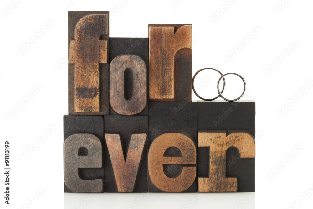 Wall mural love forever