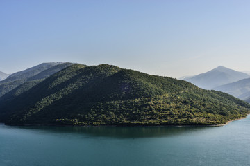 mountains lake