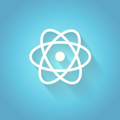 Atom, molecule. the symbol of physics and chemistry.