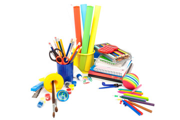 School and office supplies. Back to school.