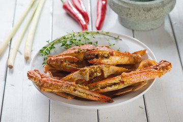 asian style spicy chilli crab, ketam masak cili