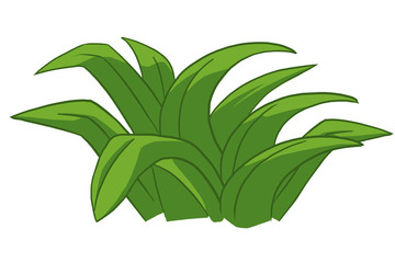 Green grass isolated on white. Ecological problem solving concept. Digital background raster illustration.