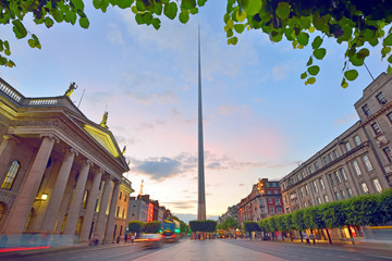 Fototapeta Dublin, Ireland center symbol - spire obraz