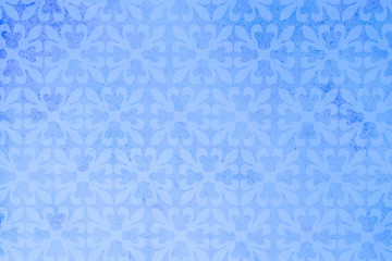 Pattern floreale azzurro