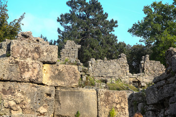 Fototapeta na wymiar Phaselis ruins in Turkey