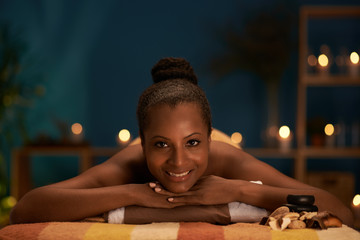 Woman in wellness center